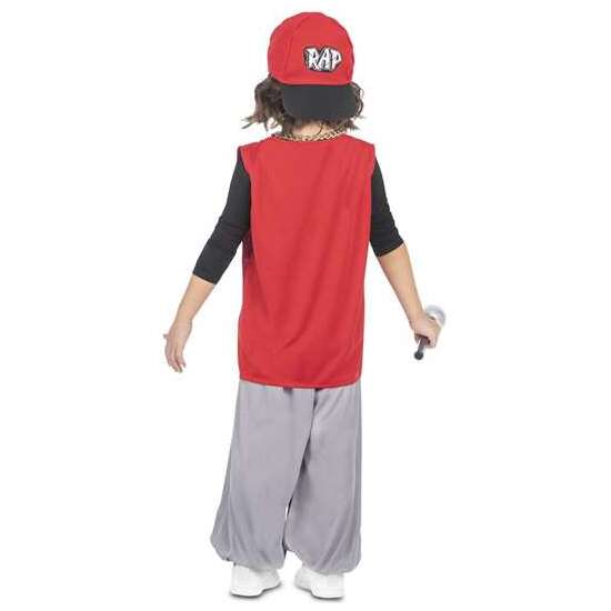 DISFRAZ YO QUIERO SER RAPERO/A  GORRA, CADENA, CAMISETA, MICRÓFONO Y PANTALÓN TALLA 3-5 Y image 6