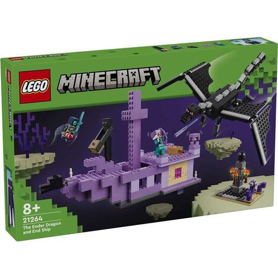 EL DRAGÓN ENDER Y EL BARCO DEL END LEGO MINECRAFT image 0
