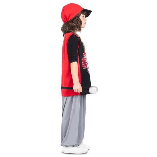DISFRAZ YO QUIERO SER RAPERO/A  GORRA, CADENA, CAMISETA, MICRÓFONO Y PANTALÓN TALLA 5-7 Y image 5
