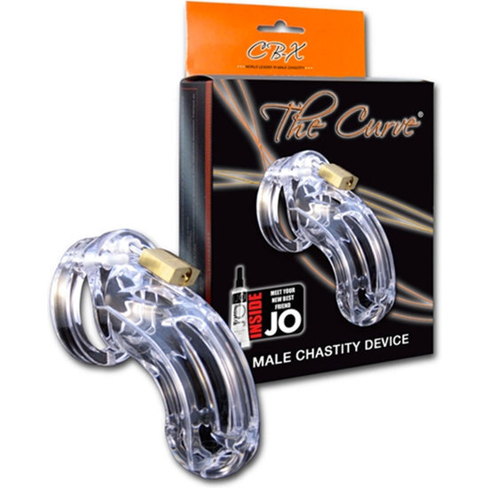 CB-X THE CURVE CHASTITY CAGE CLEAR image 0