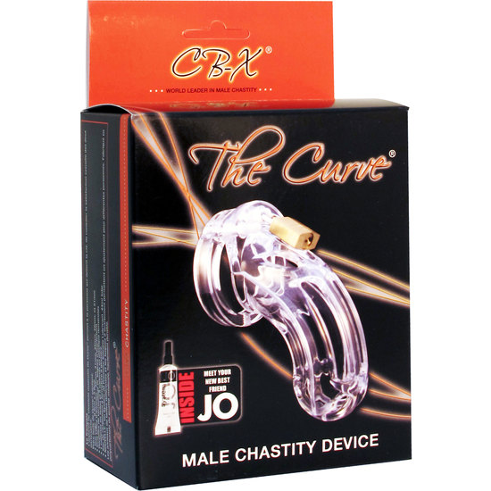CB-X THE CURVE CHASTITY CAGE CLEAR image 1