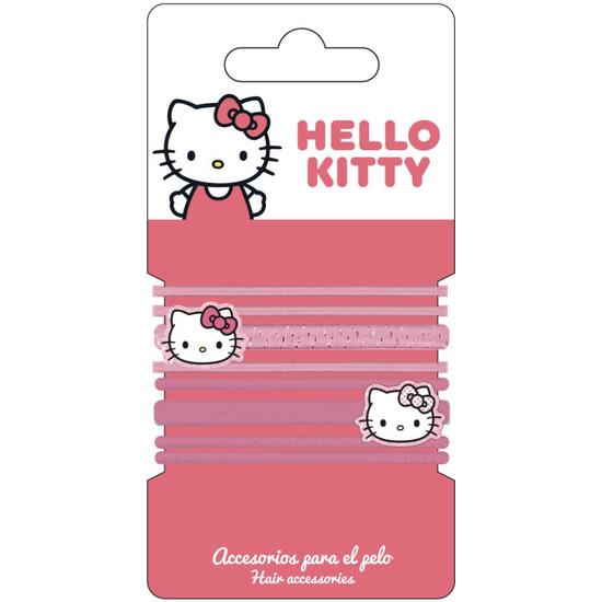 ACCESORIOS PELO ELÁSTICOS 8 PIEZAS HELLO KITTY image 0