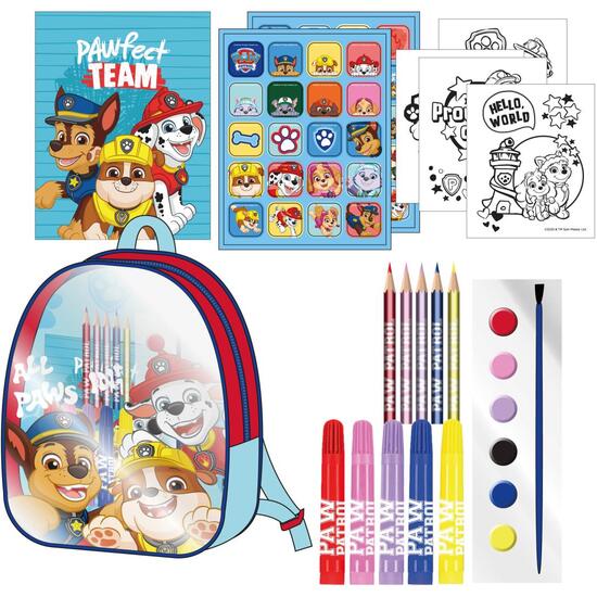 COLOREABLE MOCHILA PAW PATROL image 0