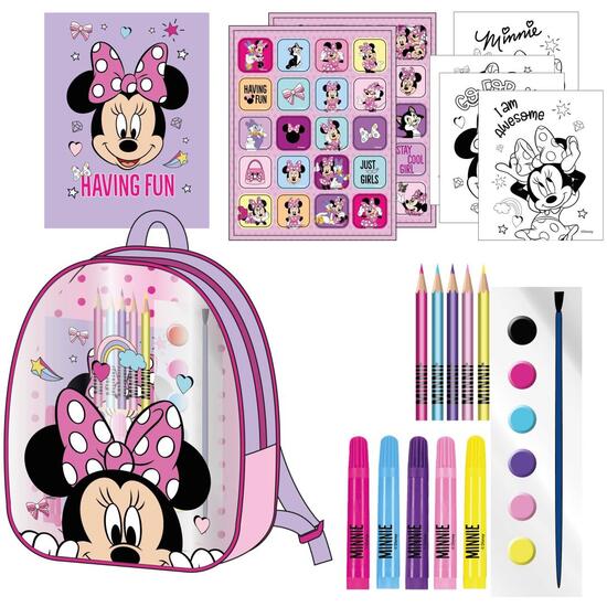 COLOREABLE MOCHILA MINNIE image 0