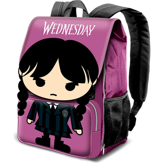 MOCHILA SOLAPA CHIBI MIERCOLES 45CM image 0