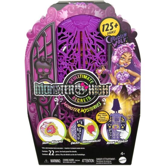 MUÑECA CLAWDEEN WOLF + ARMARIO MONSTER HIGH SKULLTIME SECRETS image 0