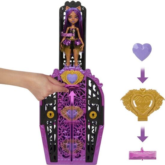 MUÑECA CLAWDEEN WOLF + ARMARIO MONSTER HIGH SKULLTIME SECRETS image 2