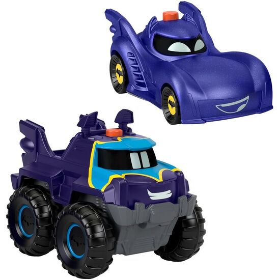 SET 2 COCHES BAM & BUFF BATWHEELS DC COMICS image 1