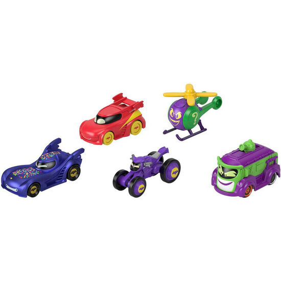 BLISTER 5 COCHES BATWHEELS DC COMICS image 0