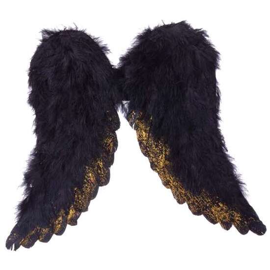 ALAS DE ARCÁNGEL NEGRO  TALLA 45 X 39 CM image 0