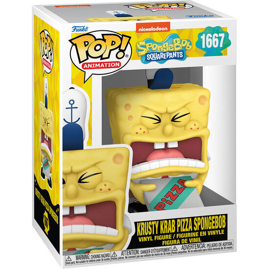 FIGURA POP BOB ESPONJA KRUSTY KRAB PIZZA SPONGEBOB image 0