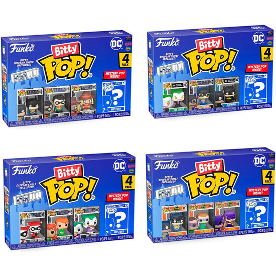 BLISTER 4 FIGURAS BITTY POP DC COMICS SURTIDO image 0