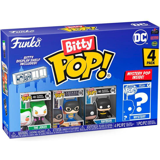 BLISTER 4 FIGURAS BITTY POP DC COMICS SURTIDO image 2