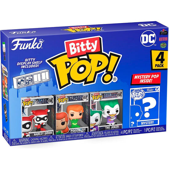 BLISTER 4 FIGURAS BITTY POP DC COMICS SURTIDO image 3