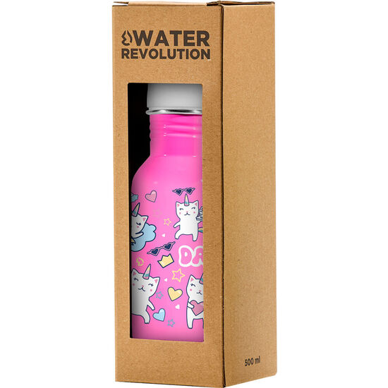CANTIMPLORA ACERO INOXIDABLE GATOS BAILARINES WATER REVOLUTION 500ML image 0