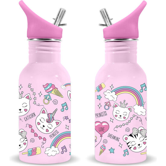 CANTIMPLORA ACERO INOXIDABLE GATOS WATER REVOLUTION 500ML image 0