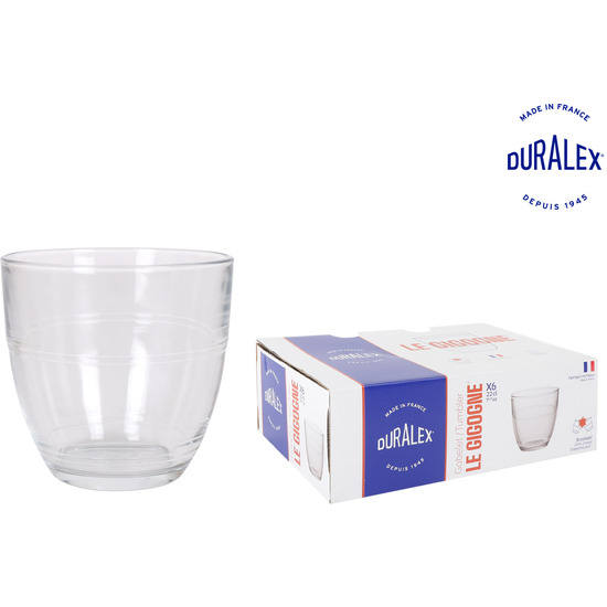 $ SET 6 VASOS TRANSPARENTES 220CC GIGOGNE image 0