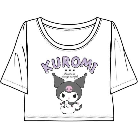 CAMISETA CORTA SINGLE JERSEY HELLO KITTY KUROMI image 0