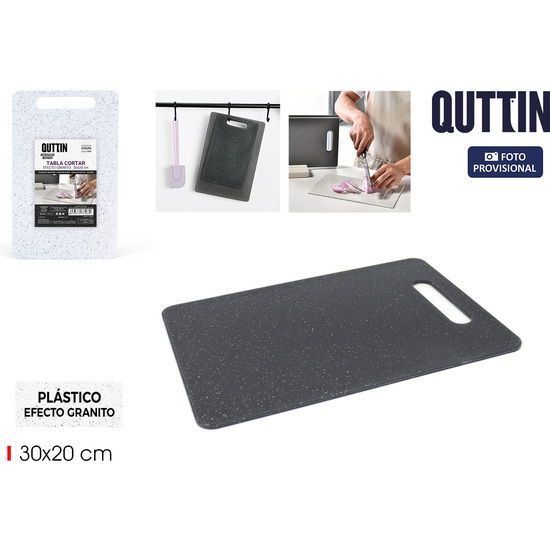TABLA CORTAR PLAST.GRANITO 30X20CM QUTTIN image 1