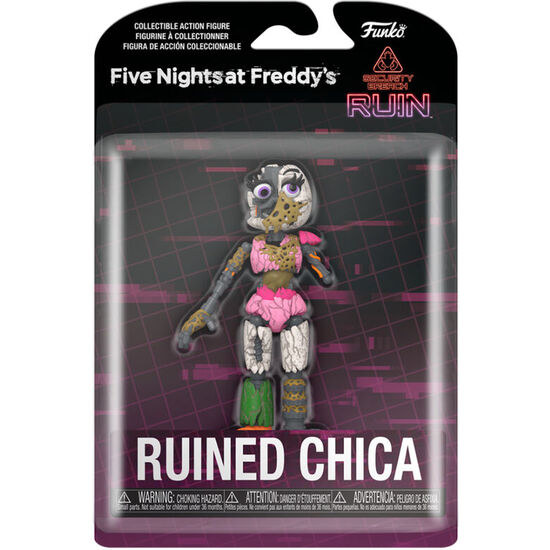 FIGURA ACTION RUINED CHICA FIVE NIGHTS AT FREDDYS 12CM image 0