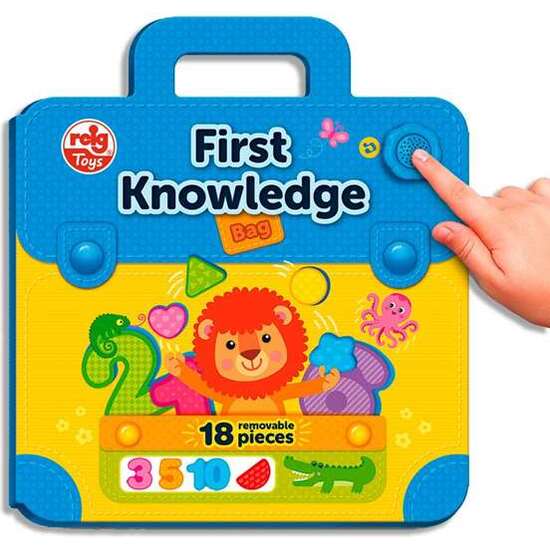 BOLSO APRENDIZAJE INTERACTIVO CON 20 FRASES, SONIDOS Y MELODÍAS 2 MOD. SDOS. (ABECEDARIO Y NUMEROS)  - MODELOS SURTIDOS image 1