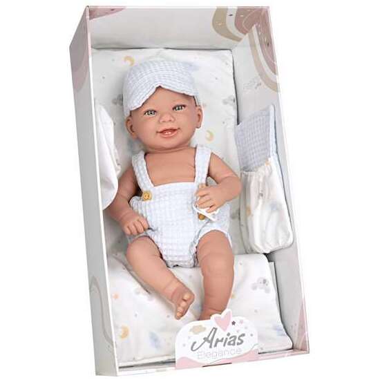 MUÑECA ELEGANCE 42 CM ZOE AZUL C/CAMBIADOR Y BABERO   (CUERPO VINYL, SEXO NIÑO) image 0