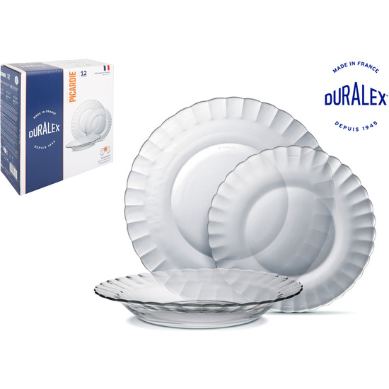 VAJILLA TRANSP. 12PC DURALEX PICARDIE image 0