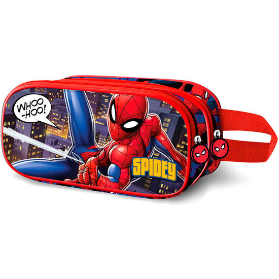 PORTATODO 3D MIGHTY SPIDERMAN MARVEL DOBLE image 0