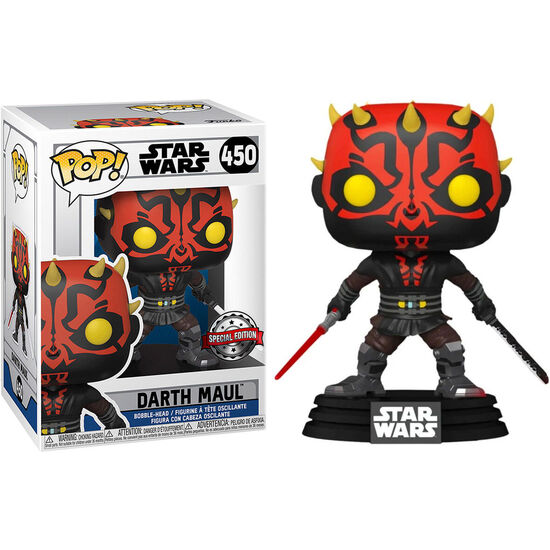 FIGURA POP STAR WARS DARTH MAUL WITH SABER EXCLUSIVE image 0