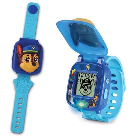 RELOJ EDUCATIVO DE CHASE - PATRULLA CANINA. MULTIFUNCIÓN CON VOCES Y COLORES DE LOS PERSONAJES DE LA PATRULLA  21X5X3 CM image 2