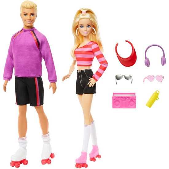 BLISTER 2 MUÑECOS BARBIE Y KEN PATINADORES BARBIE image 0