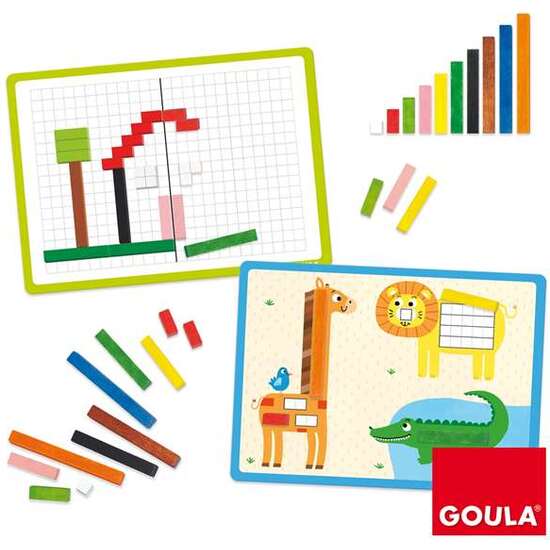 GOULA JUEGO ACTIVIDADES CON REGLETAS DE MADERA image 2