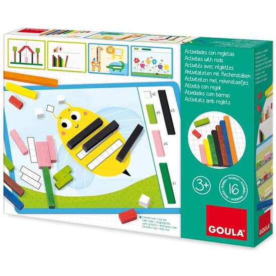 GOULA JUEGO ACTIVIDADES CON REGLETAS DE MADERA image 5
