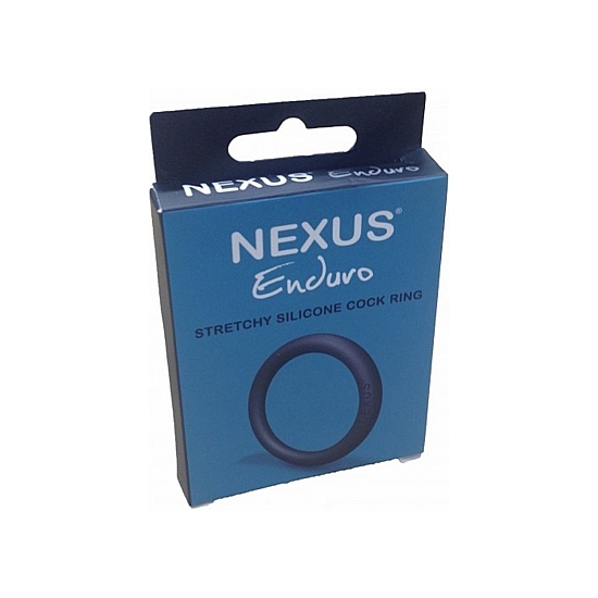 ENDURO SILICONE COCK RING - BLACK image 1