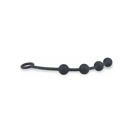 EXCITE SILICONE ANAL BEADS - BLACK image 2
