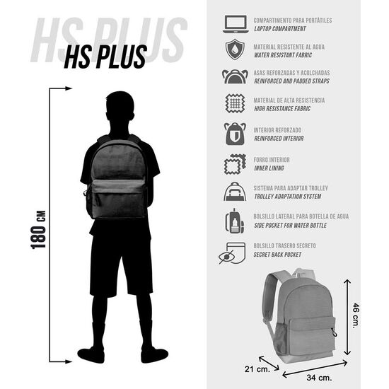 MOCHILA CHAINS MIERCOLES 43CM ADAPTABLE image 3
