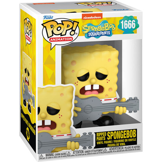 FIGURA POP BOB ESPONJA SPONGEBOB RIPPED PANTS image 1