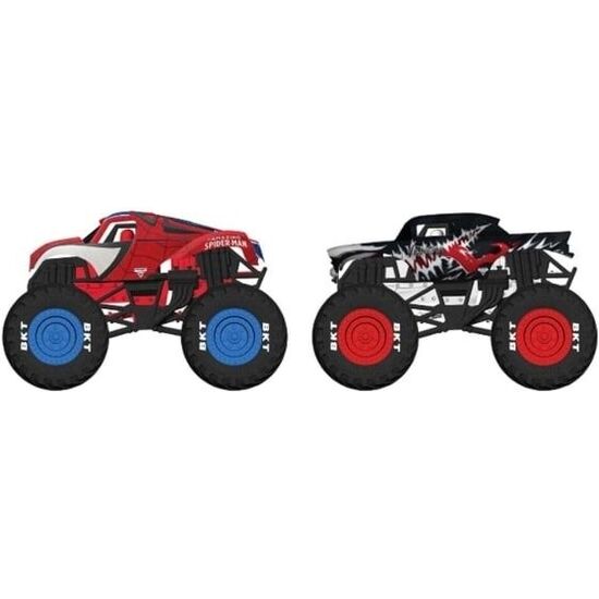 BLISTER 2 COCHES SPIDERMAN VS VENOM MARVEL MONSTER JAM image 2