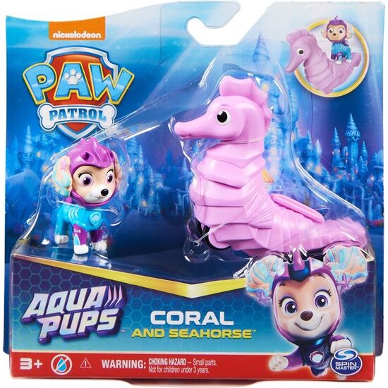 BLISTER 2 FIGURAS CORAL AQUA PUPS PATRULLA CANINA PAW PATROL image 0