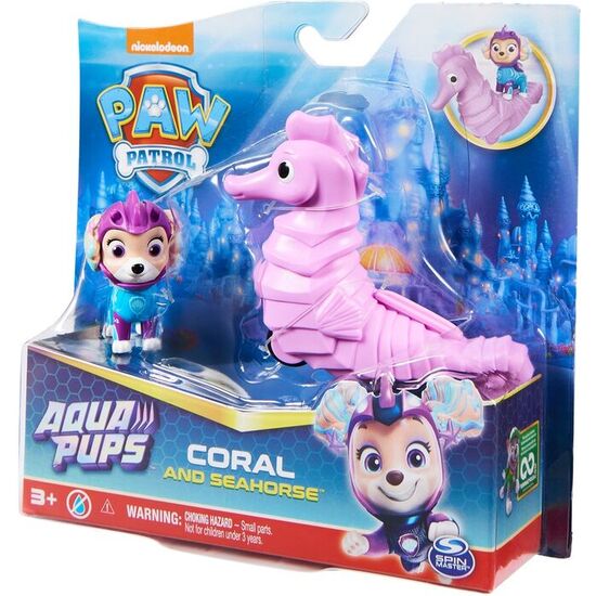 BLISTER 2 FIGURAS CORAL AQUA PUPS PATRULLA CANINA PAW PATROL image 1