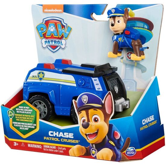 VEHICULO CLASICO SOSTENIBLE CHASE PATRULLA CANINA PAW PATROL image 1