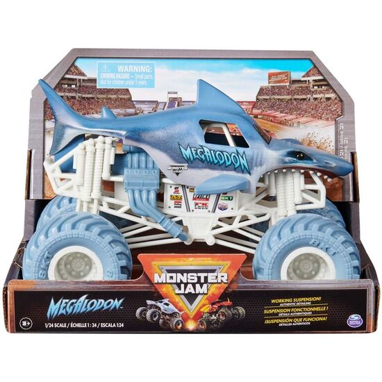 COCHE DIE CAST MEGALODON MONSTER JAM image 0