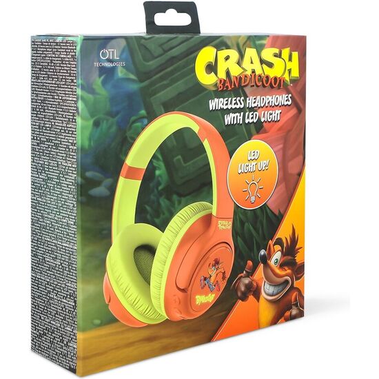 AURICULARES INALAMBRICOS LED CRASH BANDICOOT image 3