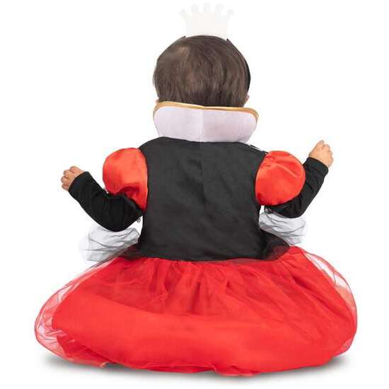 DISFRAZ REINA DE CORAZONES BEBÉ VESTIDO CON ENAGUA Y DIADEMA TALLA 12-24 M image 2
