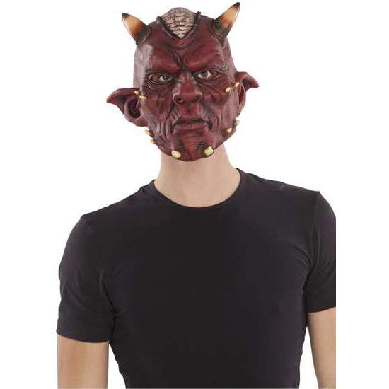 FULL DEVIL LATEX MASK  TALLA ONE SIZE image 1