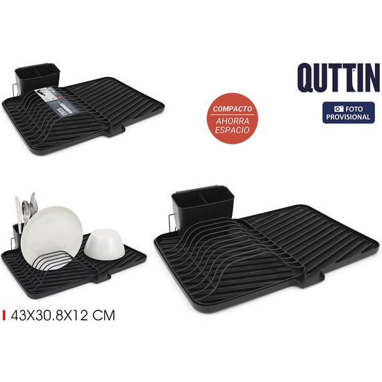 ESCURREPLATOS METAL BASICO BANDEJA QUTTIN image 1