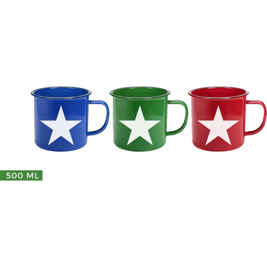 MUG ESMALTADA COLOR/DISE¥O 500ML PRIVILE image 0