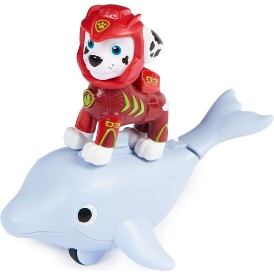 BLISTER 2 FIGURAS MARSHALL AQUA PUPS PATRULLA CANINA PAW PATROL image 2