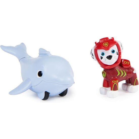 BLISTER 2 FIGURAS MARSHALL AQUA PUPS PATRULLA CANINA PAW PATROL image 3