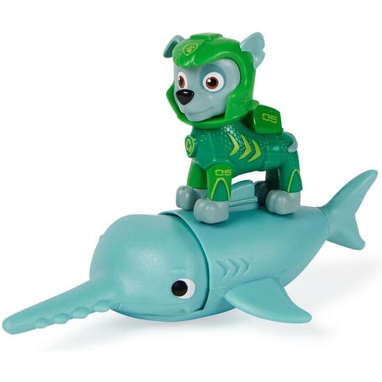 BLISTER 2 FIGURAS ROCKY AQUA PUPS PATRULLA CANINA PAW PATROL image 2